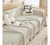 GGWYBAFS Housse de canapé Moderne et Minimaliste, Housse de canapé, Design de Ligne Simple for Toutes Les Saisons, Installation Facile en Une Seule pièce.(White,180x130cm/71x51in)