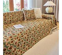 GGWYBAFS Housse de canapé Vintage en Coton et Lin Jacquard, Tissu Anti-griffures for Le Salon(Style 8,180 * 180cm/71x71in)