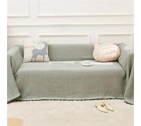 GGWYBAFS Housse de Serviette de canapé de Couleur Unie, Couverture de canapé, Elle Peut être utilisée comme Matelas, Couverture, Couverture de Pique-Nique de Camping, etc.(Green,180 * 230cm/71x91in)