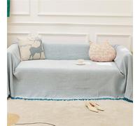 GGWYBAFS Housse de Serviette de canapé de Couleur Unie, Couverture de canapé, Elle Peut être utilisée comme Matelas, Couverture, Couverture de Pique-Nique de Camping, etc.(Blue,180 * 230cm/71x91in)