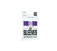 Just sleeves | 60 protège-cartes | Dos opaque coloris violet | Aspect brillant | Format japonais 62x89mm | Color Code : Pink | Jeu de société | Accessoire