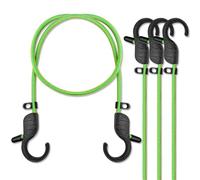GGXZHT Tendeurs Elastique avec Crochets，Sangle Elastique, Tendeur Elastique,pour Bagages, Barres de Toit, Bâche, Cargaison Mobile, Camps, Bâches, 4 Pièce（Plus Vert）
