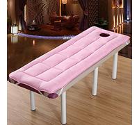 GGYDD Coton Moelleux Beauté Surmatelas,Respirante Futon Tatami Matelas Spa Massage Table Coussinet De Protection-Rose 60x180cm(24x71inch)