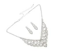 GGYTMQL 1 Ensemble de boucles d'oreilles de collier de tour de cou en forme