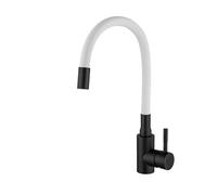 GGYTMQL 1 pcs robinet de cuisine en acier inoxydable flexible sperme de cuisine robinet de cuisine chaude et évier à eau froide mélange robinet à 360 degrés grue pivotante (A1114GN-T1)