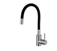 GGYTMQL 1 pcs robinet de cuisine en acier inoxydable flexible sperme de cuisine robinet de cuisine chaude et évier à eau froide mélange robinet à 360 degrés grue pivotante (A1114GN-T1)