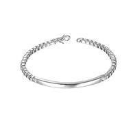 GGYTMQL 100% 925 femmes Bracelets à chaîne de boîte à bâton long pour femmes hommes