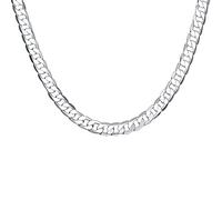 GGYTMQL 16/18/20/22/24 pouces Collier de chaîne latérale 8 mm pour femme Bijoux Gift fait en Chine