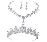 GGYTMQL 1set Boucles d'oreilles de Collier de Bijoux de mariée
