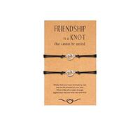 GGYTMQL 2/3/4/5 Bracelets d'amitié PCS Bracelets à distance assortis pour les amis Love Knot Infinity Bracelet For Women BFF BFF Bracelet Gifts for Best Friends Sisters