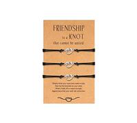 GGYTMQL 2/3/4/5 Bracelets d'amitié PCS Bracelets à distance assortis pour les amis Love Knot Infinity Bracelet For Women BFF BFF Bracelet Gifts for Best Friends Sisters
