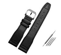 GGYTMQL 20 mm 21 mm Brown Black Men Watch Band pour IWC Pilot Mark XVIII IW327004 IW377714 STRAP DE MONTRANCE BRACEULEMENT DE CUIR VOLINE
