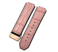 GGYTMQL 20 mm 22 mm Cow Hide Watch Band 25 mm * 19 mm ， pour Bracelets en Silicone à bracele