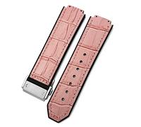 GGYTMQL 20 mm 22 mm Cow Hide Watch Band 25 mm * 19 mm ， pour Bracelets en Silicone à bracele