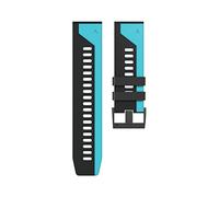 GGYTMQL 22 26 mm STACTES DE MONTRATION COLORFE pour 7 7X 6 6X 5X 5 Plus 3 3hr 935 945 S60 Silicone EasyFit Watch Wristbang Correa/Black Grey/Feni * 7 *