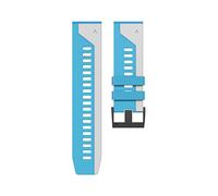 GGYTMQL 22 26 mm STACTES DE MONTRATION COLORFE pour 7 7X 6 6X 5X 5 Plus 3 3hr 935 945 S60 Silicone EasyFit Watch Wristbang Correa/Black Grey/Feni * 7 *