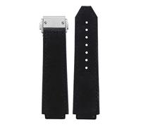 GGYTMQL 25 * 19 mm Vraie Cow Leather Watch Band pour Fusion Universe Universe Big Bang Série Big Bang Men Belt Watch Band Butterfly Buckl