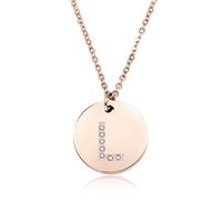 GGYTMQL 26 Lettres Collier Femmes argentées plaquées Rond Crystal Alphabet Pendant Choker Fashion Bijoux Nouveau Cadeau à Girl