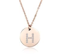 GGYTMQL 26 Lettres Collier Femmes argentées plaquées Rond Crystal Alphabet Pendant Choker Fashion Bijoux Nouveau Cadeau à Girl