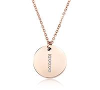 GGYTMQL 26 Lettres Collier Femmes argentées plaquées Rond Crystal Alphabet Pendant Choker Fashion Bijoux Nouveau Cadeau à Girl
