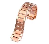 GGYTMQL 27 * 19 mm Sangle en acier inoxydable argent pour bracelet de montre Big Bang Classic Fusion Series Men Femmes WatchBands