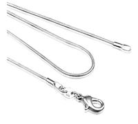 GGYTMQL 40cm-60 cm minuscule réel 1 mm / 2 mm mince et glissade de serpent collier coullier de boucles
