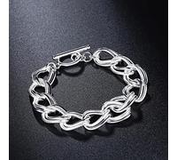 GGYTMQL 925 beaux bracelets à chaîne à double twist pour les femmes accessoires de mariage