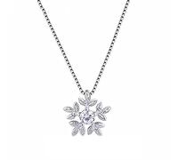 GGYTMQL 925 bijoux de collier de flocon de neige micro-alimenté