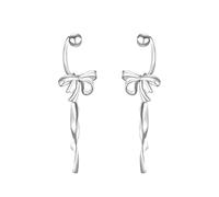 GGYTMQL 925 Boucles d'oreilles en Argent Sterling Boucle d'oreille en verrous pour Femmes, Boucles d'oreilles en Spirale à Torsion en Argent, élégant Crochet d'oreille Pending Boucles