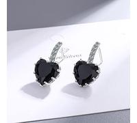 GGYTMQL 925 Boucles d'oreilles en Argent Sterling pour Les Femmes en Boucles d'oreilles en Cristal