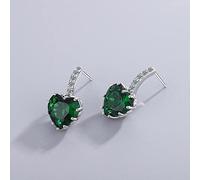 GGYTMQL 925 Boucles d'oreilles en Argent Sterling pour Les Femmes en Boucles d'oreilles en Cristal