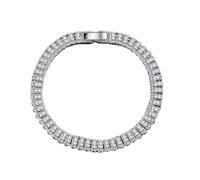 GGYTMQL 925 Bracelet Crystal de zircon élégant pour le mariage des femmes