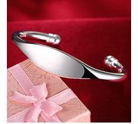 GGYTMQL 925 bracelet rond à cœur ouvert pour femmes bracelets manchette