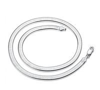 GGYTMQL 925 Collier 4 mm chaîne de serpents hommes et femmes couple bijoux de lame de lame Bijoux Gift