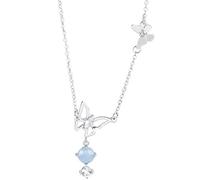 GGYTMQL 925 Collier à charme papillon bijoux de Noël pendentif pour le tour de cou de mariage