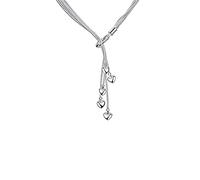 GGYTMQL 925 Collier de chaîne de serpents à cinq coeur pour femmes bijoux de fête de fiançailles de mariage