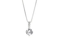 GGYTMQL 925 Collier de chute géométrique Chaîne Femme Femmes Bijoux brillance Zircon Pendant Collier 45 cm
