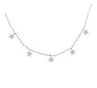 GGYTMQL 925 Collier de Cou étoile de Charme en Argent Sterling 5 pc