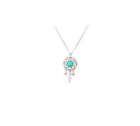 GGYTMQL 925 Collier de pierre de lune à filet pour femmes bijoux de fête de pendentif