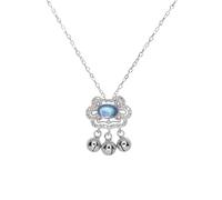 GGYTMQL 925 Collier de tour de cou serrure de lune Tassel pour femmes accessoires de bijoux de fête de mariage