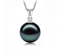 GGYTMQL 925 Collier Femmes Big Perle Pendant Collier Perle Jewelry