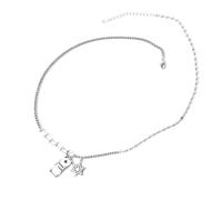 GGYTMQL 925 Collier pour femme Chaîne Collier Étoiles Triangle Bijoux Collier Rond