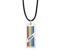 GGYTMQL 925 Collier Trans en Argent Sterling pour Unisexe, Collier Pendentif Rond Arc-en-Ciel lesbien Gays Gay Drapeau de la fierté Gay, Collier bisexuel, Collier transgenre, Collier Double Vénus
