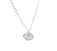 GGYTMQL 925 Le collier de coquille de perle peut ouvrir la chaîne de clavicule de pendentif en forme de ventilateur
