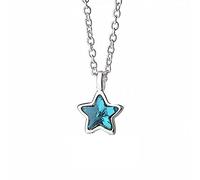 GGYTMQL 925 Petit collier d'étoile bleu frais