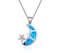 GGYTMQL Accessoires Boho Femme Big Moon Star Pendants Colliers
