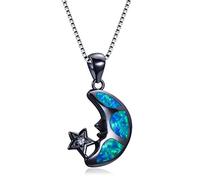 GGYTMQL Accessoires Boho Femme Big Moon Star Pendants Colliers