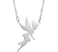 GGYTMQL Accessoires Collier de fée pour Femmes, 925 Colliers de la Lune pendante en Argent Sterling, Collier de fée, Bijoux de fée, Bijoux Tinkerbell