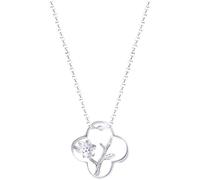 GGYTMQL Accessoires Collier Vintage S925 pour Femmes Chaîne de la plavcule Plum Blossom dans Une fenêtre Creuse à la Main