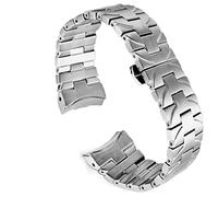 GGYTMQL Accessoires de montre pour Panerai PAM441 111 Série en acier Watch Band Business Men's In coloved en acier de montre accessoires 24 mm 24 mm